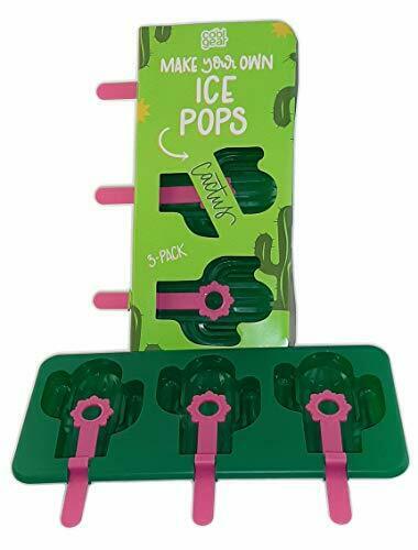 Cactus Shaped Ice Pop Molds-2 sets Makes 6 Frozen Juice Snacks Homemade Treats - Fresh Stock Dated February 2026