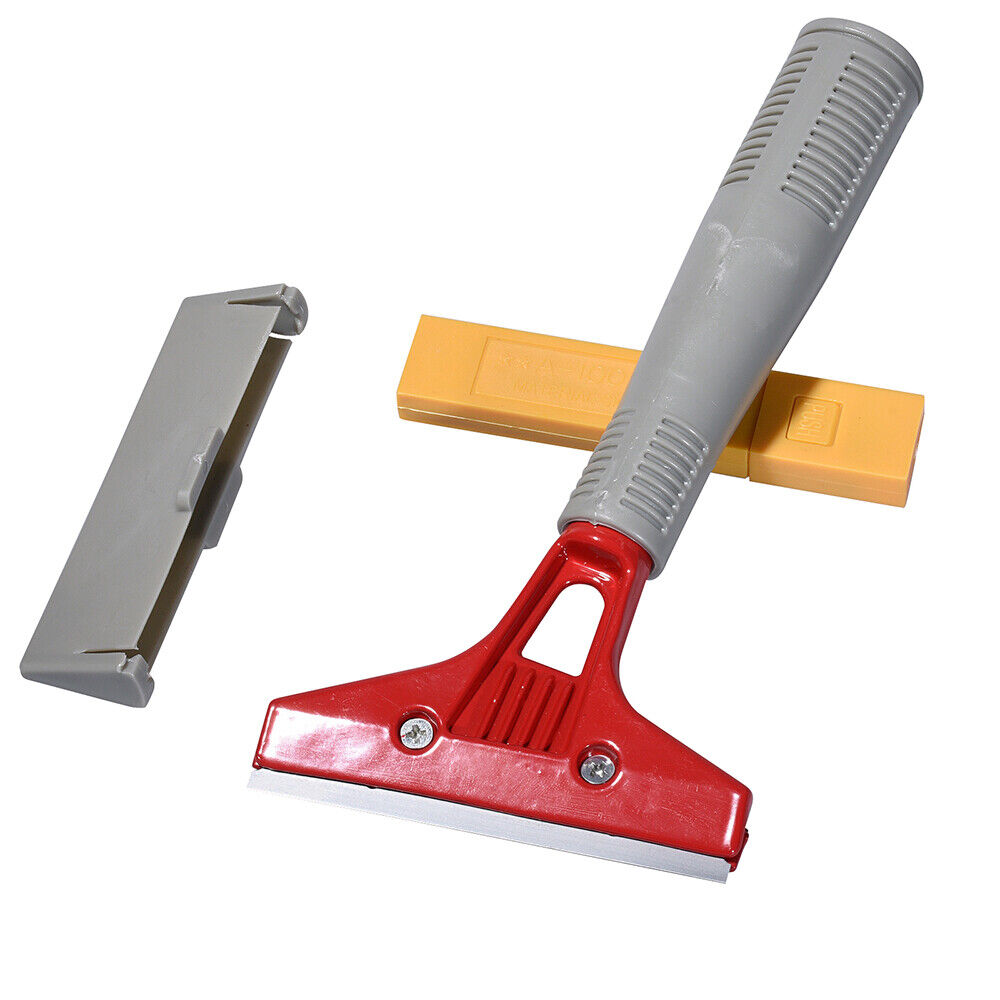 Razor Blade Scraper, Long Extended Handle w/ 10pcs Free Razor Label Gasket USA - Fresh Stock Dated February 2026