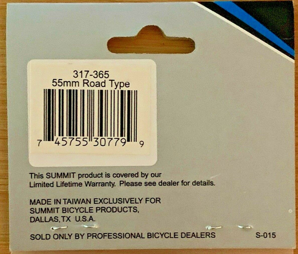 Brake Shoe Inserts - Summit Cycling Products 55mm Road Type 317-365 S-015 - Fresh Stock Dated February 2026