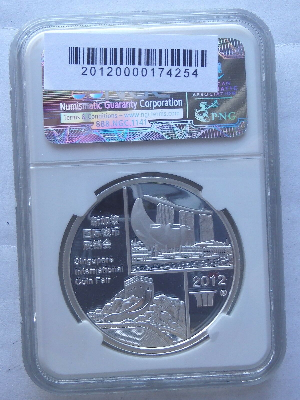 2012 Singapore Coin Fair 1oz Silver NGC PF70 Ultra Cam Chinese Panda Medallion - Fresh Stock Dated February 2026