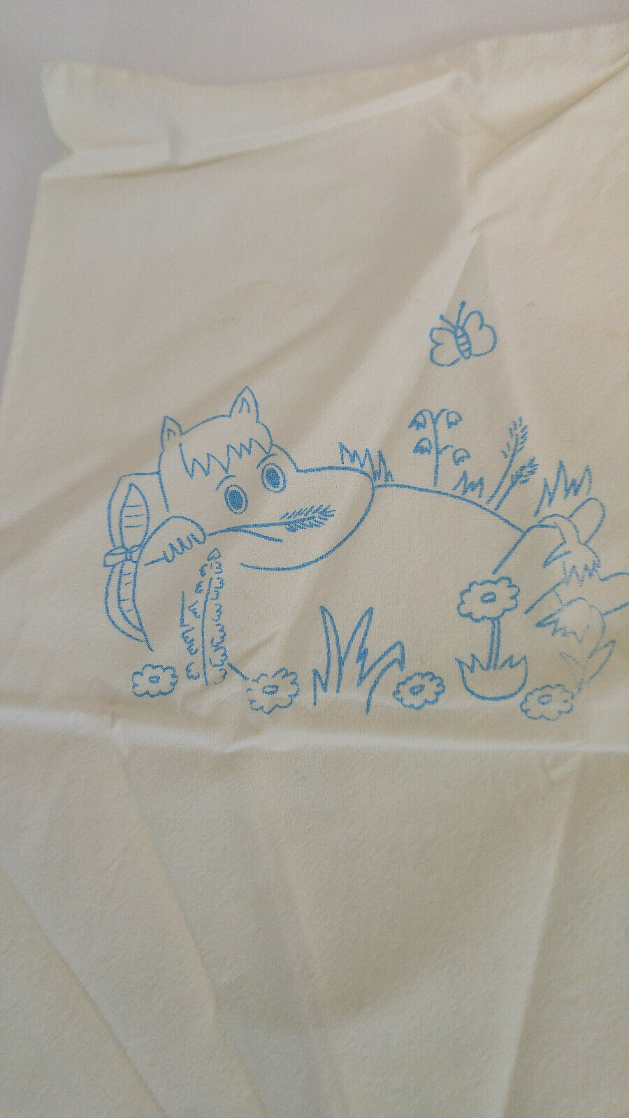 Moomins Character Snorkmaiden 1990s White Pillowcase Finland - Fresh Stock Dated December 2025