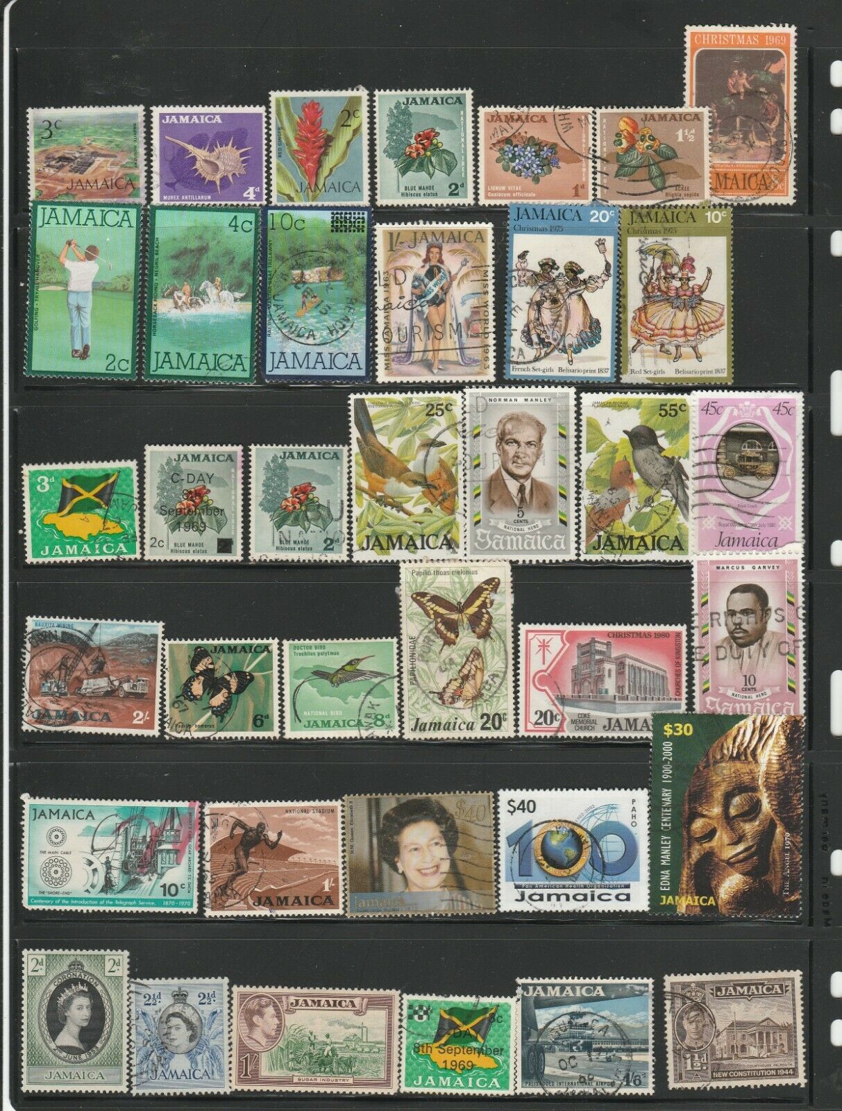 Jamaica used stamp Assortment - Fresh Stock Dated February 2026