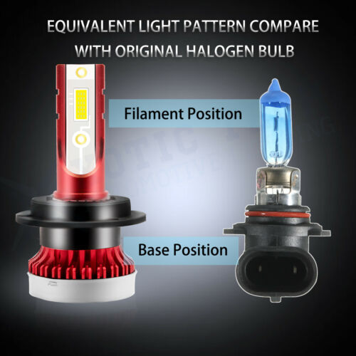 Xenon White 6000K 80W LED Bulbs Headlight For Kawasaki Ninja 300 650 ZX6R - Fresh Stock Dated February 2026