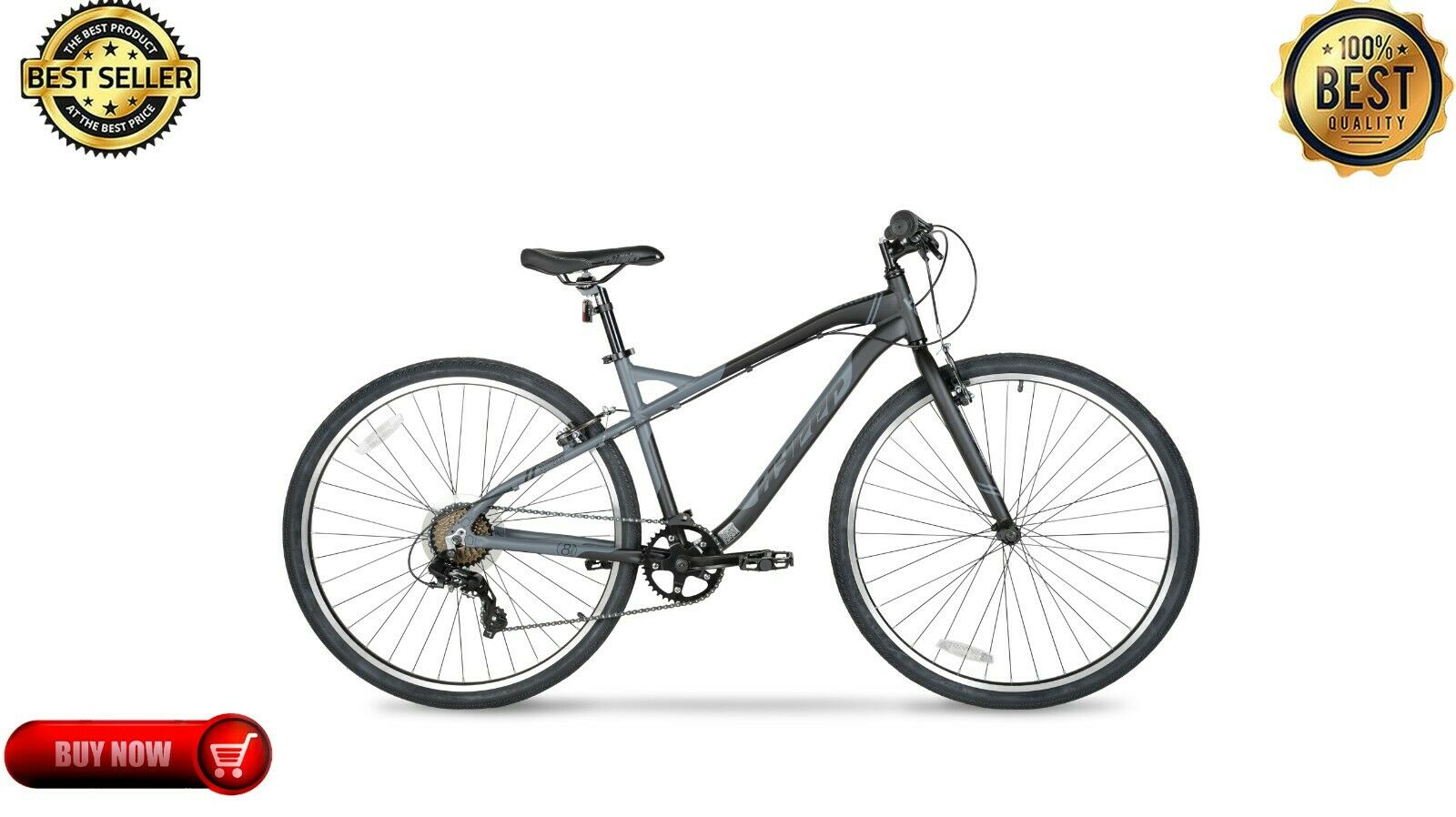 Hyper Bicycles 700c Adult Urban Bike, Black/Gray Fast Free Shipping New Arrival - Fresh Stock Dated December 2025