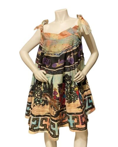 VTG 50s Mexican Full Circle Skirt Hand Painted & Embroidered+Sequins ARTEGREEN - Fresh Stock Dated February 2026