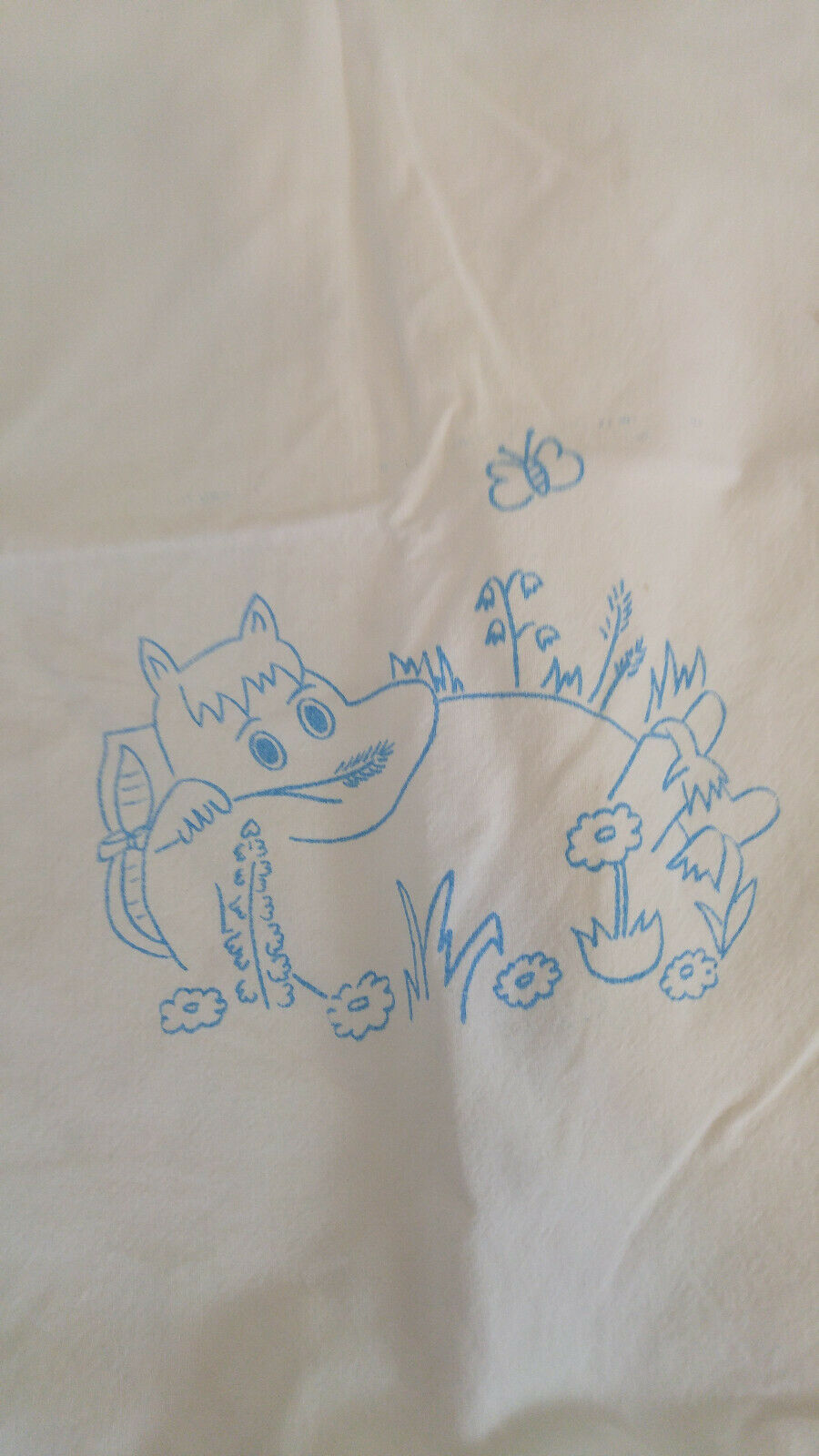 Moomins Character Snorkmaiden 1990s White Pillowcase Finland - Fresh Stock Dated December 2025