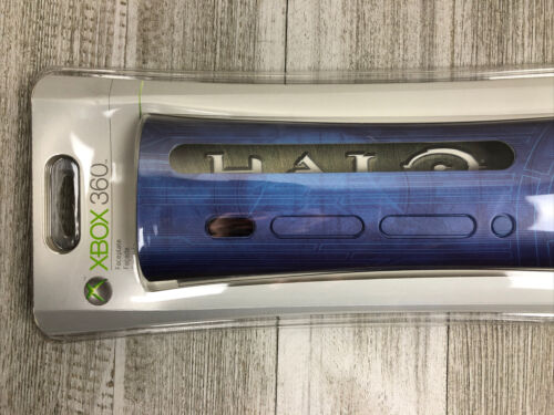 Halo Master Chief Blue Xbox 360 Face Plate Cover Front Faceplate - Fresh Stock Dated December 2025