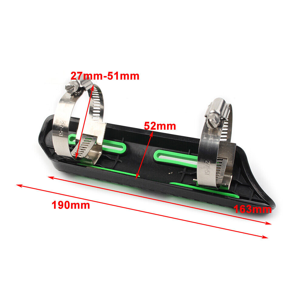 Universal Motorcycle Exhaust Muffler Pipe Heat Shield Cover Heel Guard Green - Fresh Stock Dated February 2026