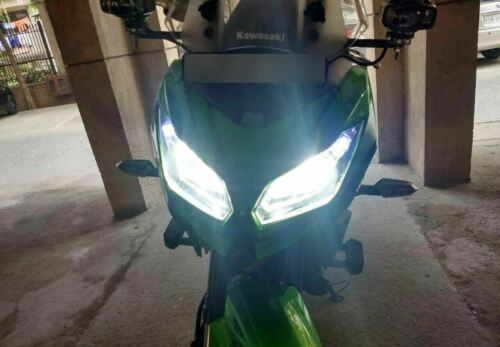 Xenon White 6000K 80W LED Bulbs Headlight For Kawasaki Ninja 300 650 ZX6R - Fresh Stock Dated February 2026
