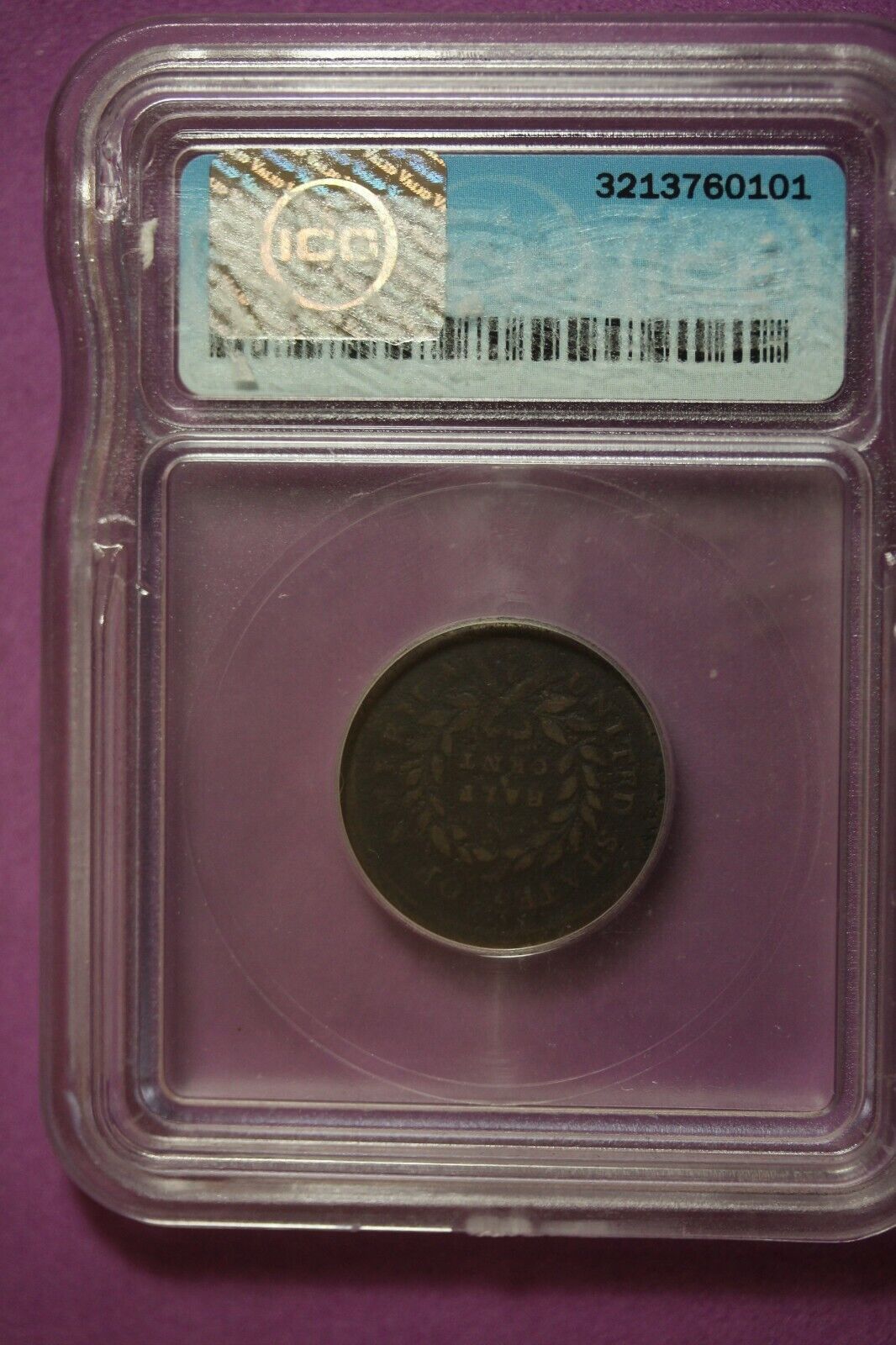1793 ICG- VG08 DETALLS HALF CENT #B33211 - Fresh Stock Dated February 2026