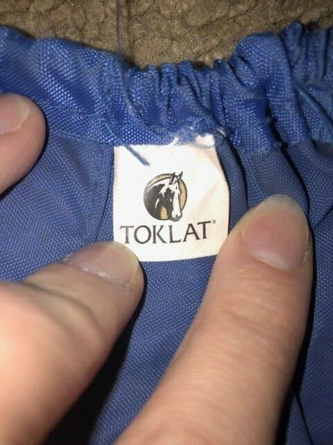 TOKLAT 22'' X 43'' ENGLISH SADDLE COVER BLUE NYLON - Fresh Stock Dated December 2025