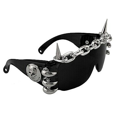 punk rock studded cosply dancing glasses cool men/lady sunglasses - Fresh Stock Dated December 2025