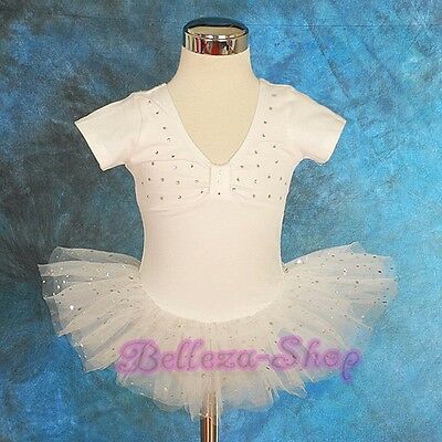 Rhinestone Ballerina Ballet Tutu Dancwear Fancy Party Fairy Dress Sz 2T-7 BA003 - Fresh Stock Dated December 2025