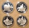 1986 CHINA(PRC)  historical figures #3 Proof(PP) 4pcs silver coins set - Fresh Stock Dated February 2026