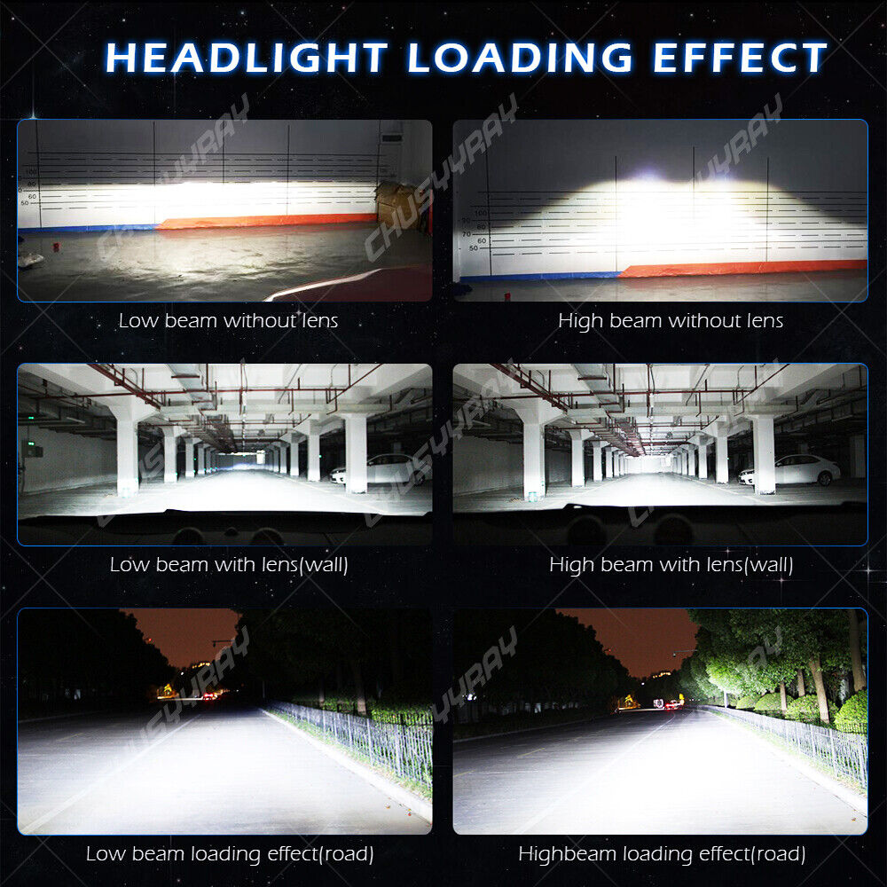 H7 H9 For Suzuki GSXR750 2006-2007 2011-2018 Motorcycle LED Headlight Blue Bulbs - Fresh Stock Dated February 2026