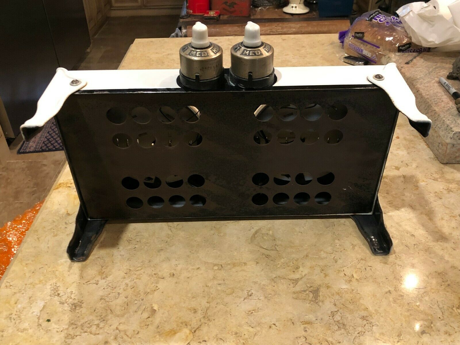 Rare Antique 1930's Hotpoint Enamel 2 Burner Stove - Fresh Stock Dated December 2025