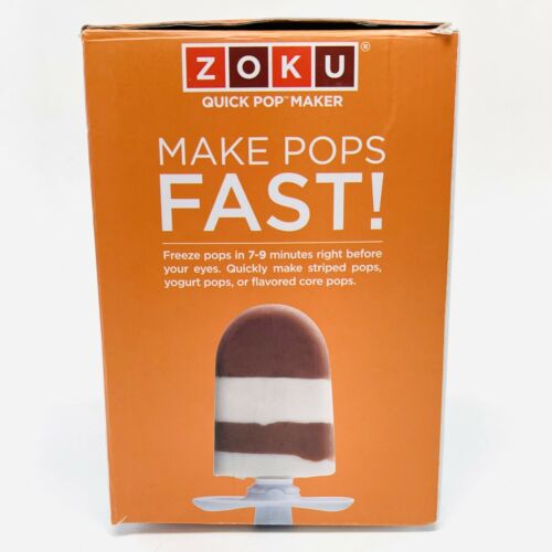 Zoku Single Quick Pop Maker, Make Popsicles in as Little as 7 Minutes, Orange - Fresh Stock Dated February 2026