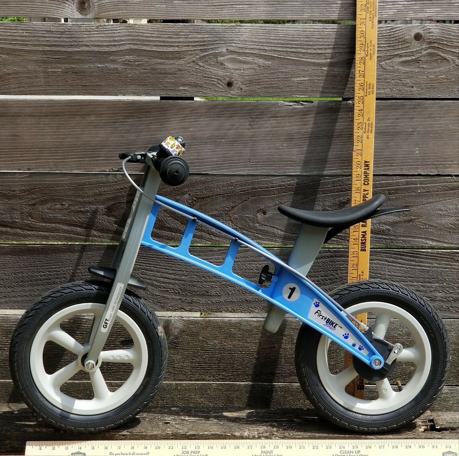 FIRSTBIKE Balance BIKE Blue STREET L2021 w/ Brake LOWERING KIT Box MONO SKI SET - Fresh Stock Dated February 2026