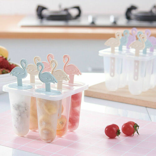 6/8 Cavity Ice Lolly Cream Maker Mold DIY Popsicle Mould Frozen Yogurt - Fresh Stock Dated February 2026