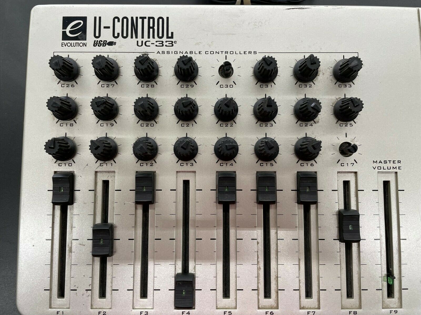 Evolution U-Control UC-33e USB & MIDI Mixer DAW Controller - Fresh Stock Dated February 2026