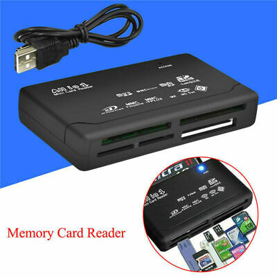All-In-1 Memory Card Reader USB SD SDHC Mini Micro M2 MMC XD CF Digital Camera - Fresh Stock Dated February 2026