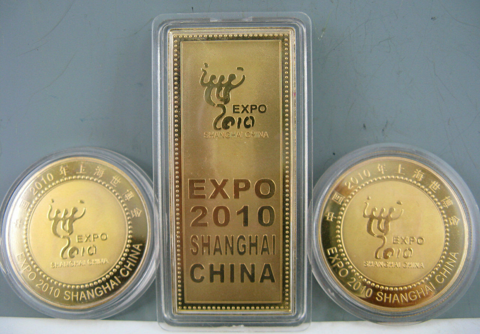 2010 Shanghai World Expo Gold Colour Coins Set - Fresh Stock Dated February 2026