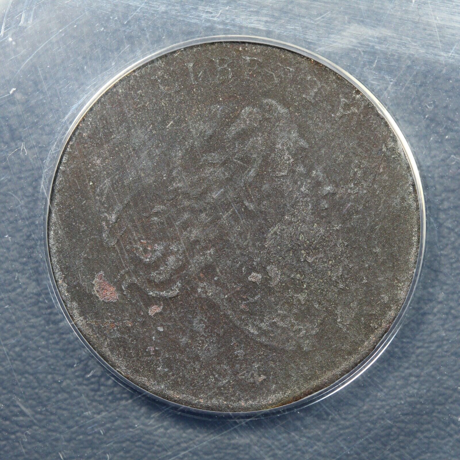 1794 Liberty Cap Copper Half Cent ANACS F 12 Details - Heavily Corroded - Fresh Stock Dated February 2026