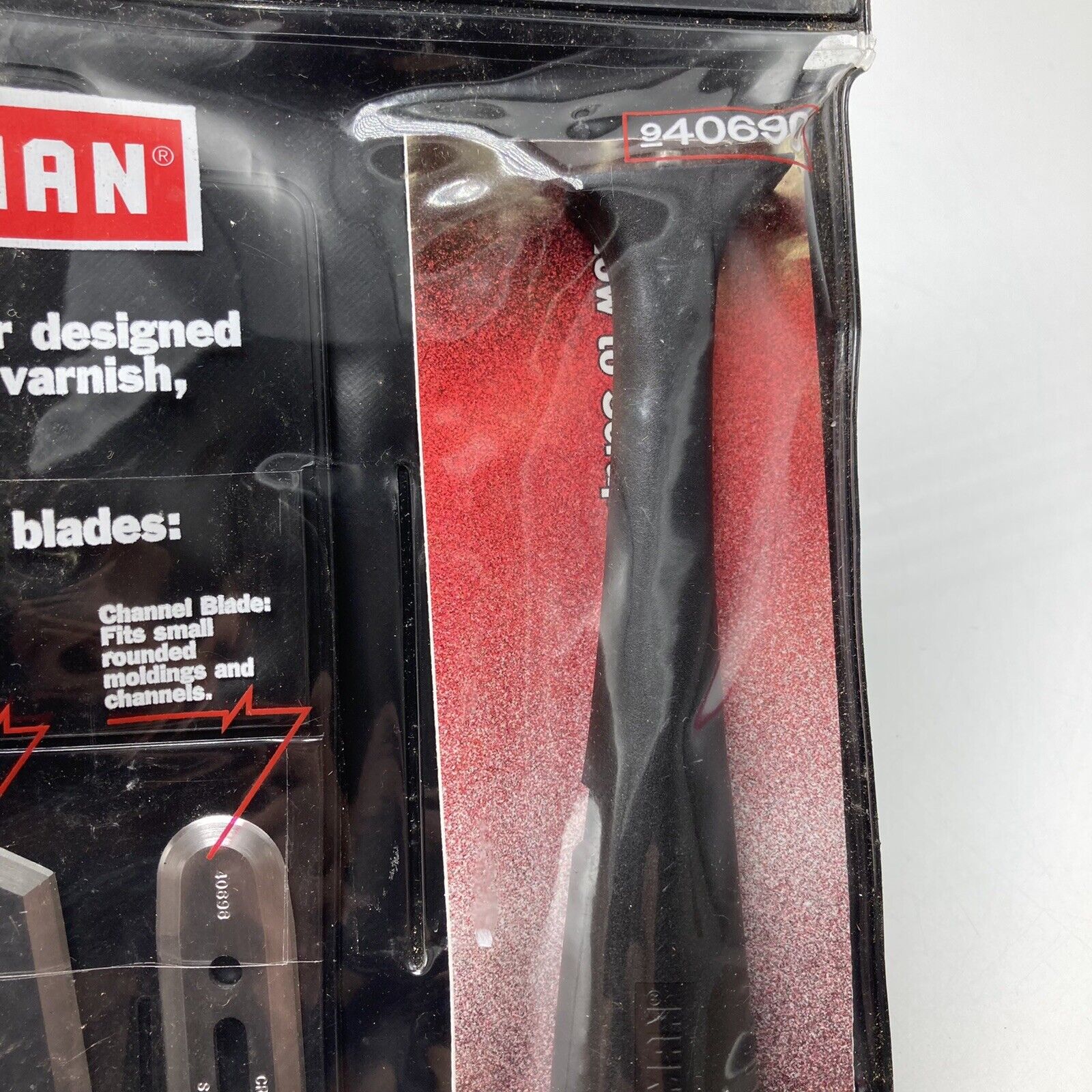 Sears Craftsman Handi-Scraper Utility Scraper Handle Blades 940690 - Fresh Stock Dated February 2026