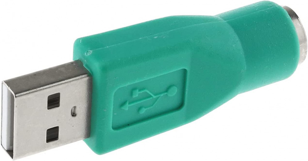 DGZZI USB to PS2 Adapter 2pcs Green PS/2 Female Male Converter... - Fresh Stock Dated February 2026