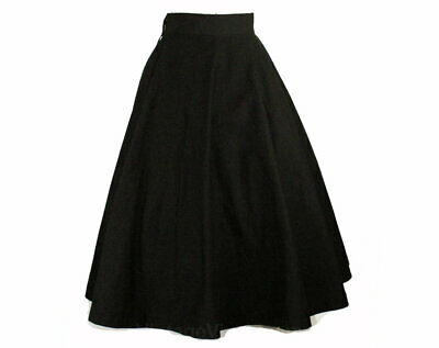 Size 4 Fishes Novelty Circle Skirt 50s Cotton Summer Black Red White Picnic Chic - Fresh Stock Dated February 2026