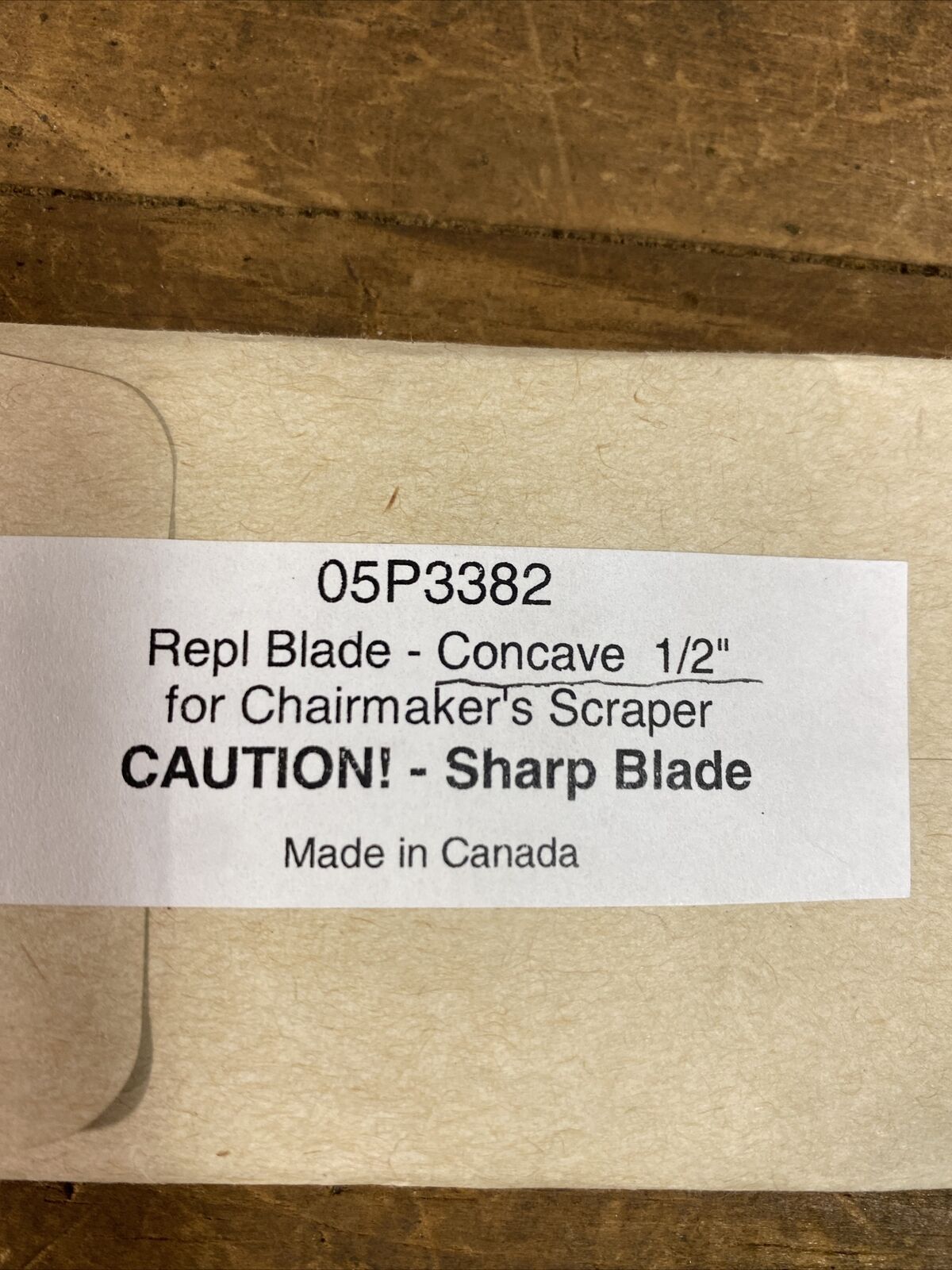 VERITAS - Replacement Blade (05P3382) Concave 1/2