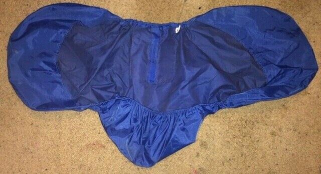 TOKLAT 22'' X 43'' ENGLISH SADDLE COVER BLUE NYLON - Fresh Stock Dated December 2025