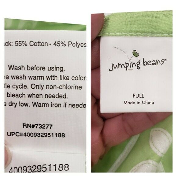 NWOT Jumping Beans Full Size Set 2 Pillow Shams - Fresh Stock Dated December 2025