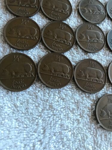 Lot Of 27 Irish Lucky Half-pennies 1953 - Fresh Stock Dated February 2026