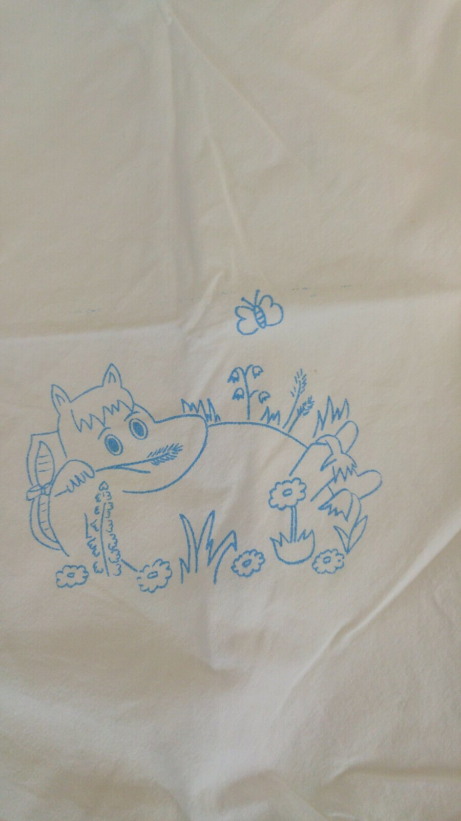 Moomins Character Snorkmaiden 1990s White Pillowcase Finland - Fresh Stock Dated December 2025