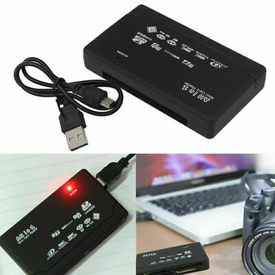 All-In-1 Memory Card Reader USB SD SDHC Mini Micro M2 MMC XD CF Digital Camera - Fresh Stock Dated February 2026