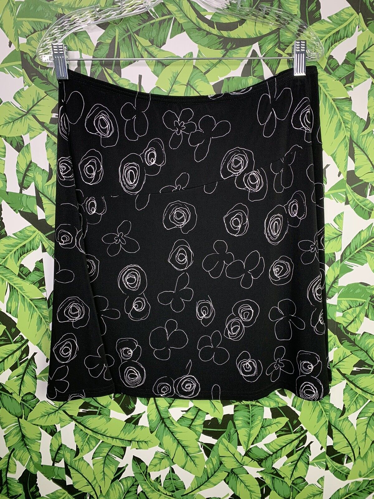 Vintage 90s Y2K Giorgio Fiorlini Skirt Women's Size Medium Retro Black & White - Fresh Stock Dated March 2026