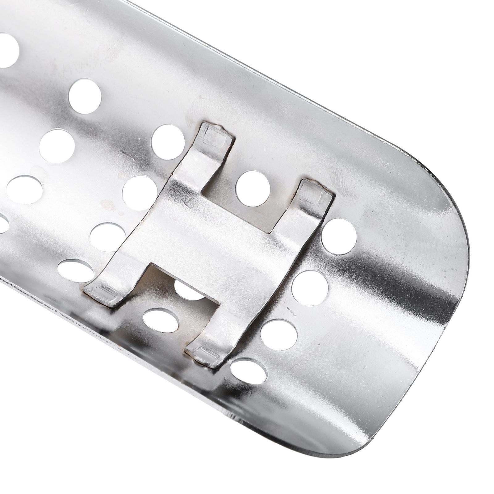 Motorcycle Exhaust Pipe Heat Shield for Harley with 20-70mm Clamps Silver Tone - Fresh Stock Dated February 2026