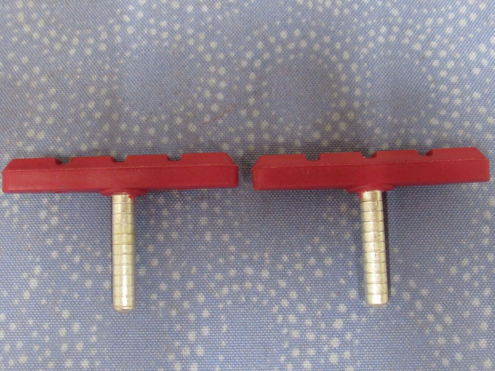 Threadless Post Red Bicycle Brake Pads for Cantilever Brakes 70mm Set of 2- New - Fresh Stock Dated February 2026