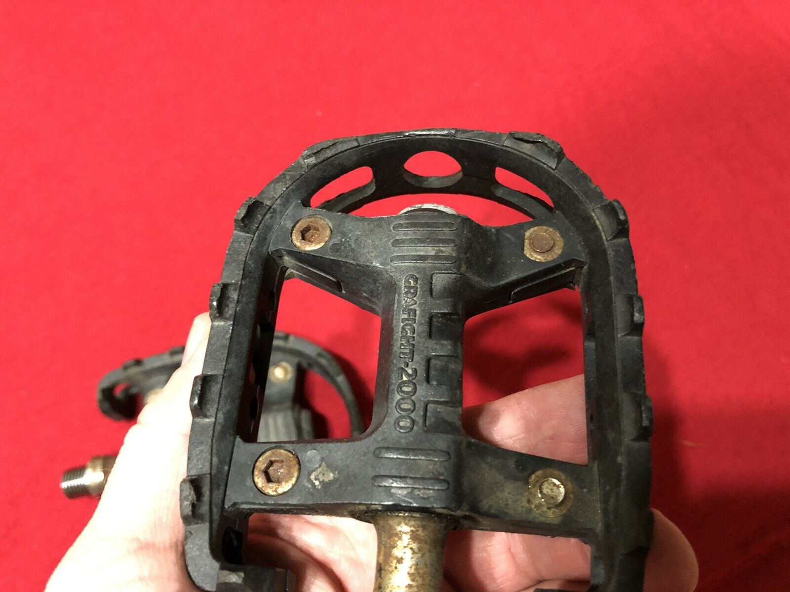 USED ORIGINAL 1/2 BLACK MKS GRAFIGHT 2000 PEDALS OLD SCHOOL BMX - Fresh Stock Dated December 2025