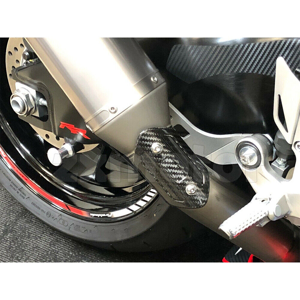 Motorcycle Exhaust Heat Shield Tube Cover Heel Guard Protector Real Carbon Fiber - Fresh Stock Dated February 2026