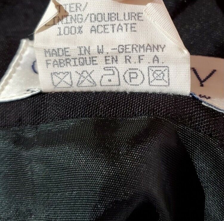 Vtg Givenchy Black Straight Pencil Skirt Plus Size  24w 80s 1980s - Fresh Stock Dated March 2026