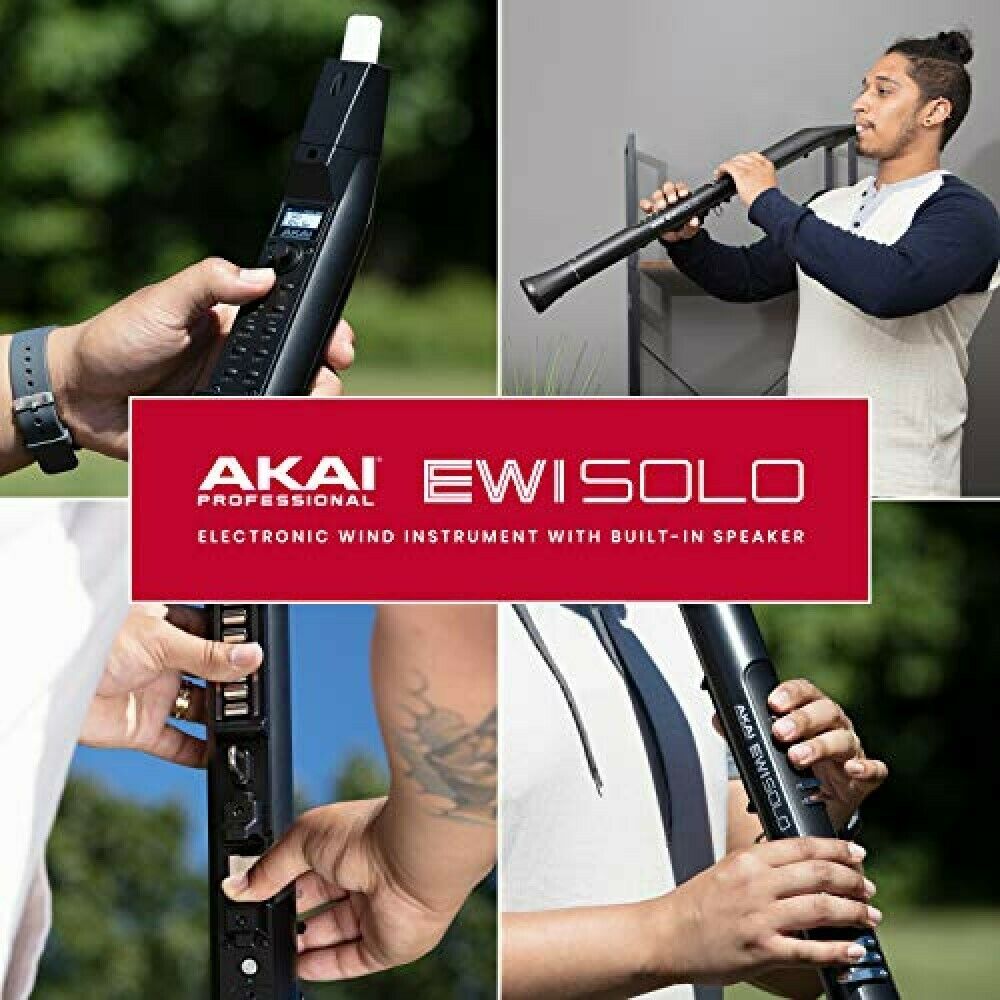 Akai Professional EWI SOLO Electronic Wind Instrument w/ Built-in Speaker Black - Fresh Stock Dated February 2026
