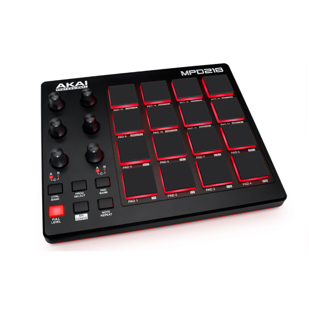 Akai Professional MPD218 MIDI/USB Pad Controller & Software - Fresh Stock Dated February 2026
