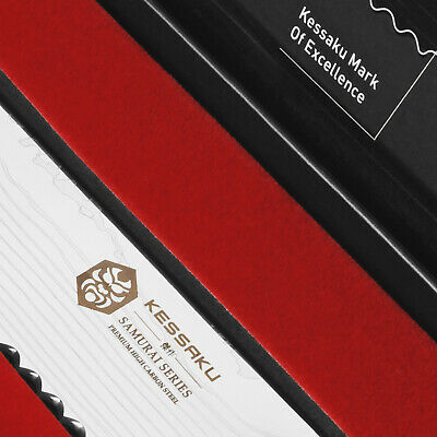 Kessaku 8-Inch Bread Knife - Samurai Series - High Carbon 7Cr17MoV Steel - Fresh Stock Dated December 2025