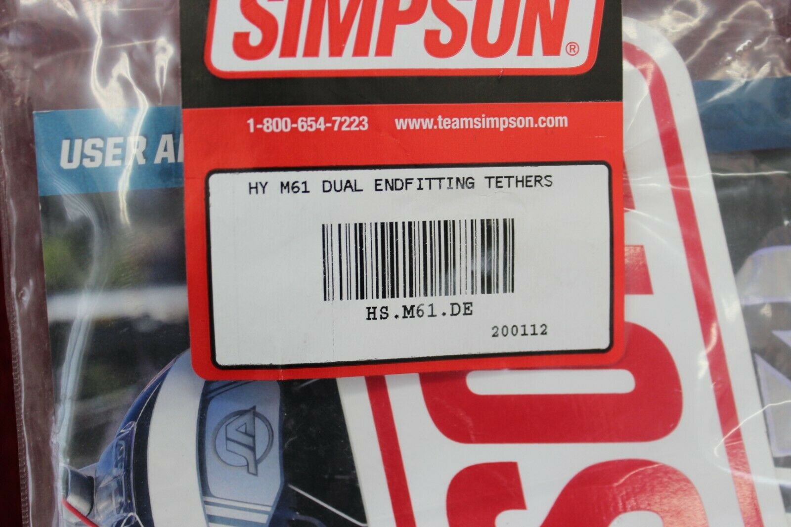 Simpson quick release helmet anchor + tether kit M61 NEW - Fresh Stock Dated February 2026