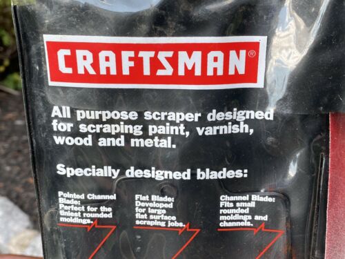 Vintage Craftsman All Purpose Stainless Steel Scraper Set 9-40690 USA! - Fresh Stock Dated December 2025