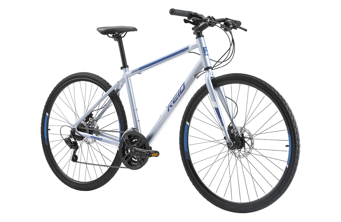 Reid Transit Disc (Grey) 54cm XL Frame 21 Speed, 700c Commuter Bicycle - Fresh Stock Dated February 2026