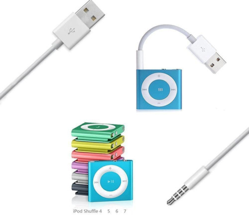 Amicable USB Date Cable Replacement for iPod Shuffle Charger White - Fresh Stock Dated February 2026