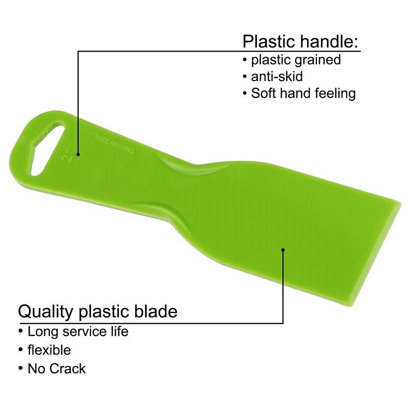 5 Pieces Plastic Putty Knife Set Flexible Paint Scrapers Tool for Spacklinguu - Fresh Stock Dated February 2026